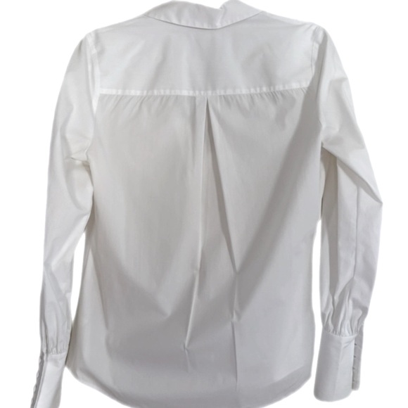 L’AGENCE Naomi Classic Button Down Shirt White Preppy Quiet Luxury Old Money - Picture 4 of 16